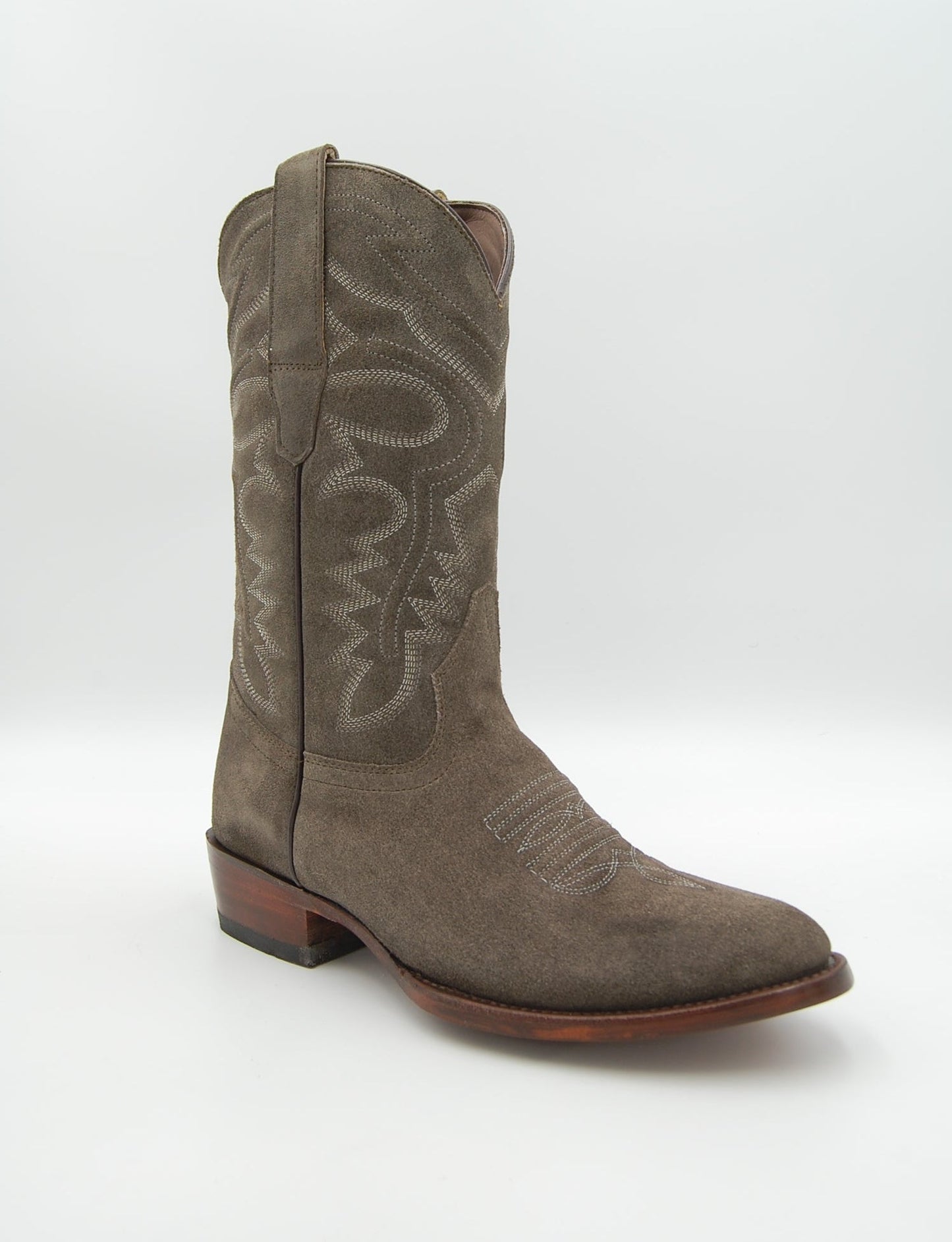 Bota Oval Gamuza Gris